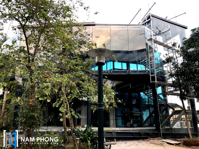 Công trình nhà kính + cửa nhôm Xingfa tại Bắc Ninh