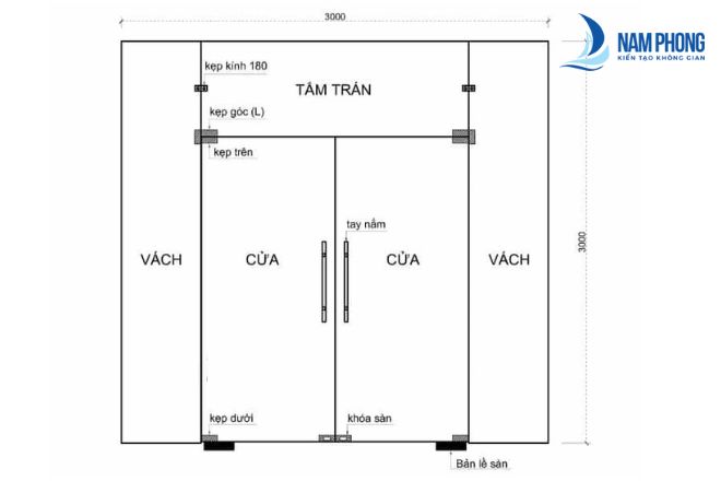 Tiêu chuẩn kích thước cửa kính thuỷ lực theo phong thuỷ