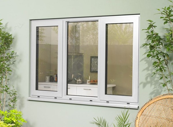 Mẫu cửa sổ nhôm Xingfa 3 cánh màu trắng sang trọng